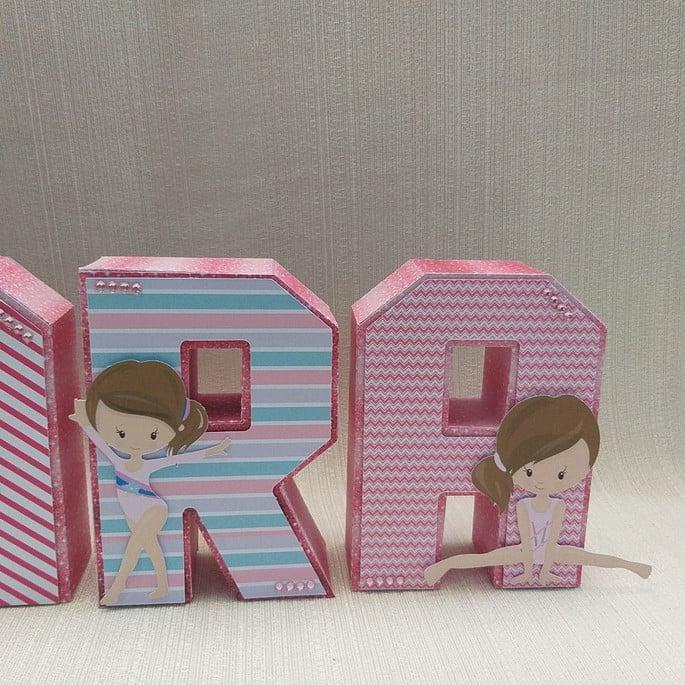 Letra 3D Ginástica Artística