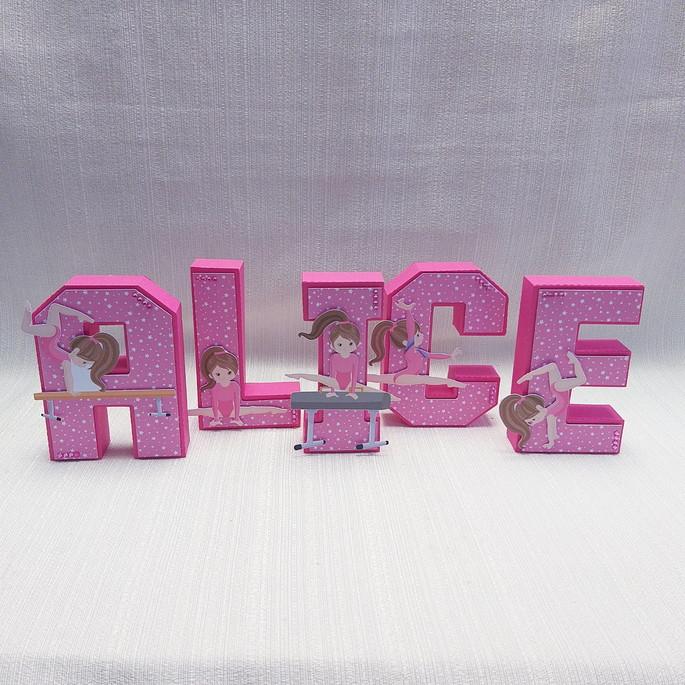 Letra 3D Ginástica Artística