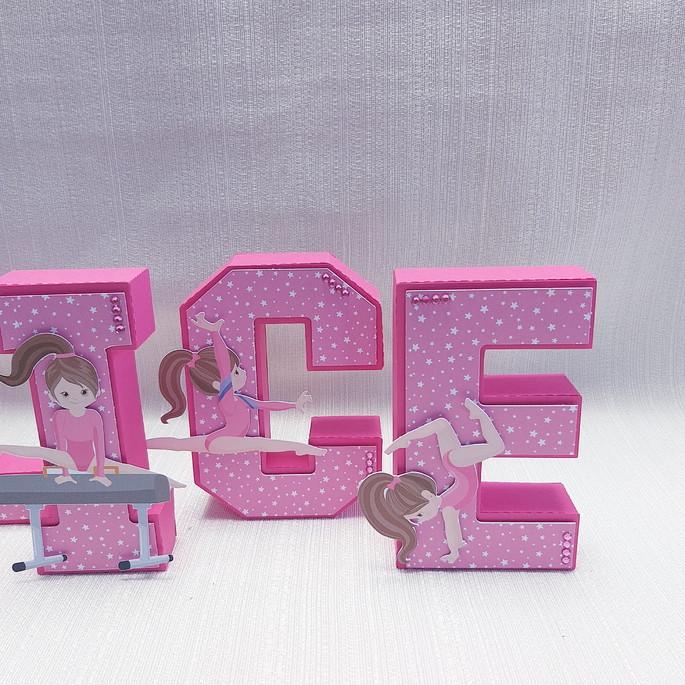 Letra 3D Ginástica Artística