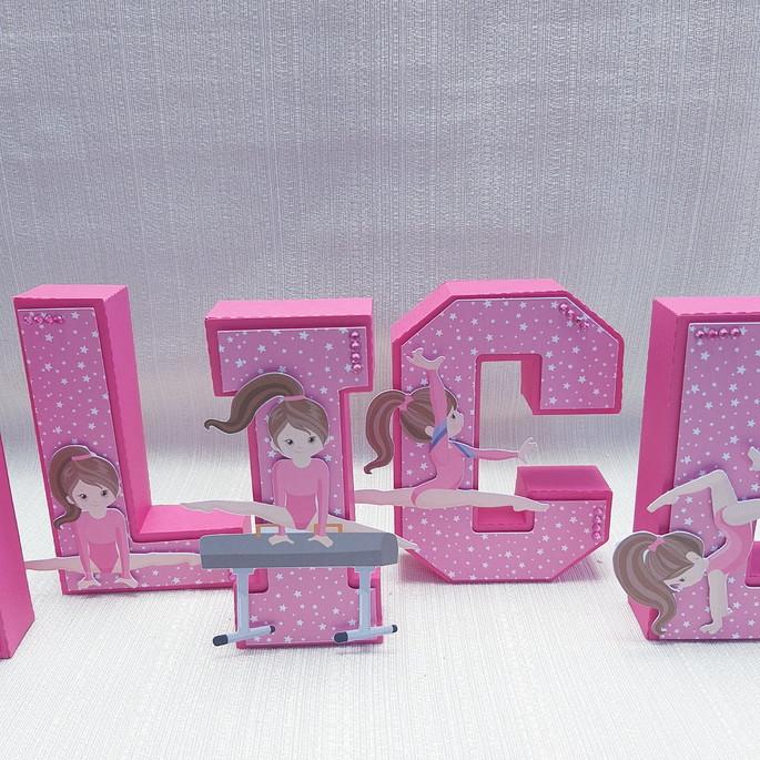 Letra 3D Ginástica Artística