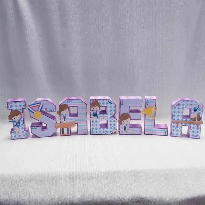 Letra 3D Ginástica Artística