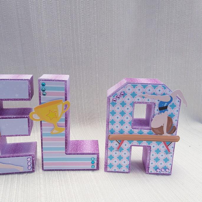 Letra 3D Ginástica Artística