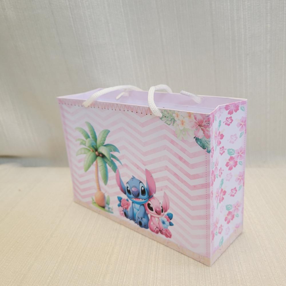 Sacolinha Stitch e Angel PEGUE E MONTE