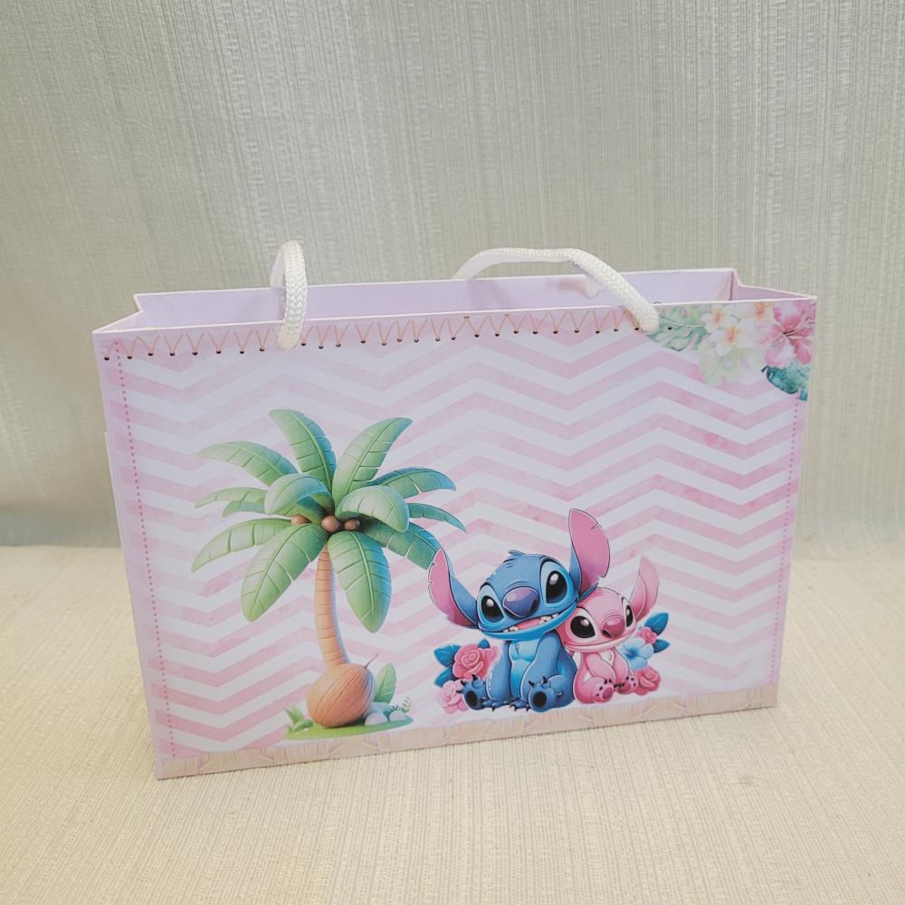 Sacolinha Stitch e Angel PEGUE E MONTE