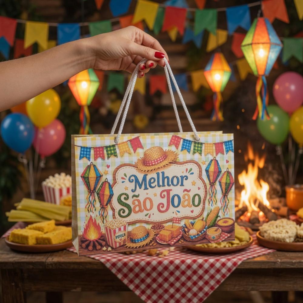 Sacolinha São João - Festa Junina -Arraiá PEGUE E MONTE