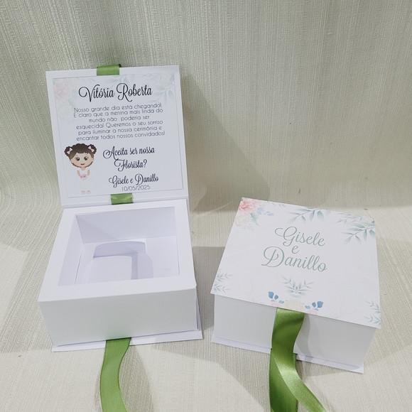 Convite Caixa Nutella - Convite Daminha, Pajem ou Padrinhos