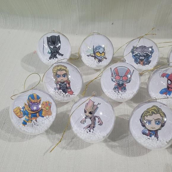 Bolinha de Natal Heróis Geek
