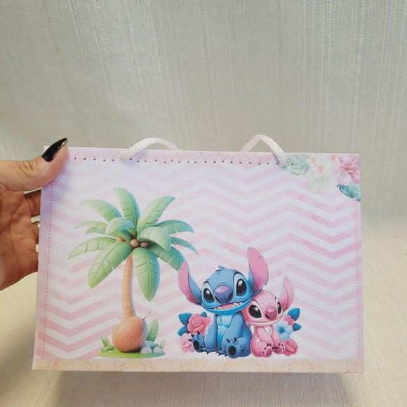 Sacolinha Stitch e Angel
