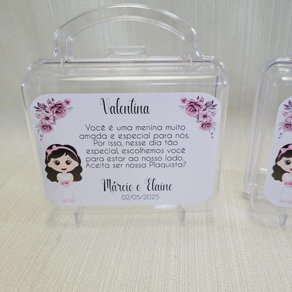 Convite Daminha, Pajem, Florista Casamento - Maletinha