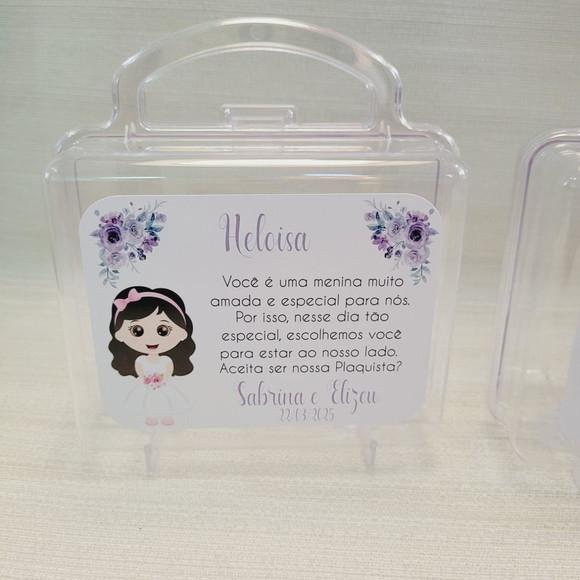 Convite Daminha, Pajem, Florista Casamento - Maletinha