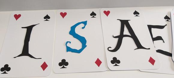 Bandeirola Carta Baralho Alice no Pais das Maravilhas
