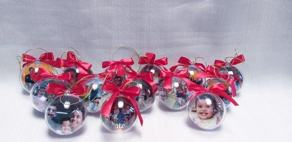 Bolinha de Natal com Foto