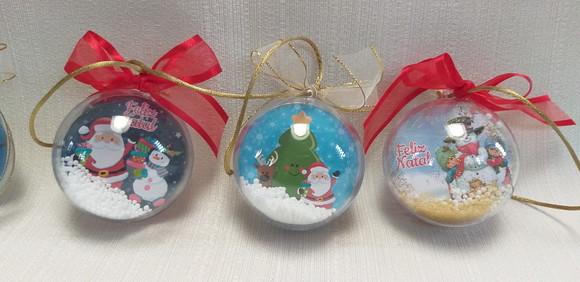 Bolinha de Natal Personalizada com Bolinhas