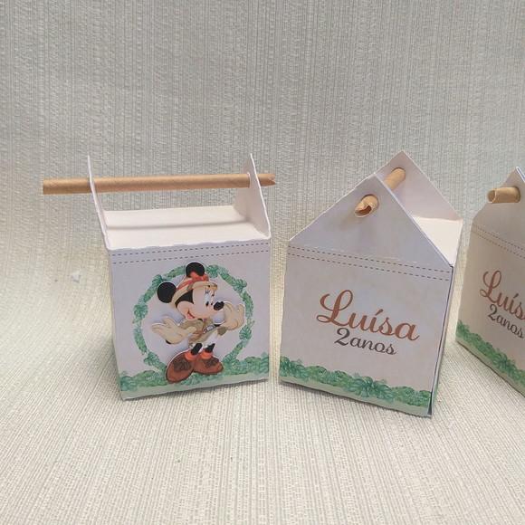Caixa Canudo Minnie Safari