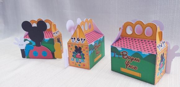 Caixa com Alça Casa do Mickey