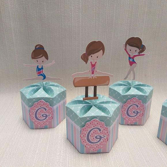 Caixa Ginastica Artística - Centro de Mesa, Caixa Gomo