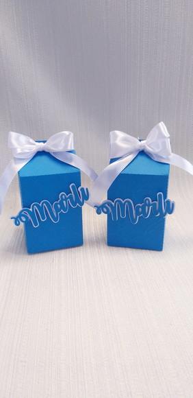 Caixa milk azul