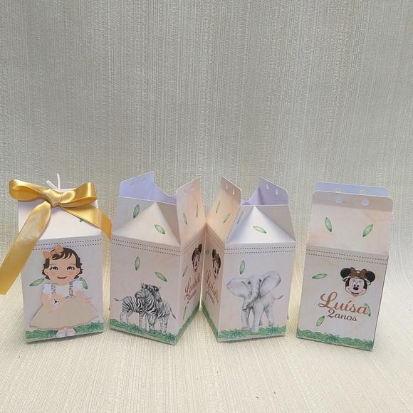 Caixa Milk Minnie Safari