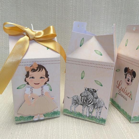 Caixa Milk Minnie Safari