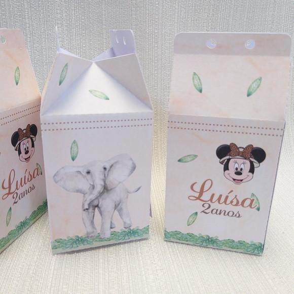 Caixa Milk Minnie Safari