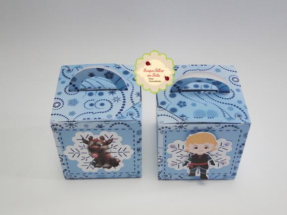 Caixa Quadrada com Alça Frozen