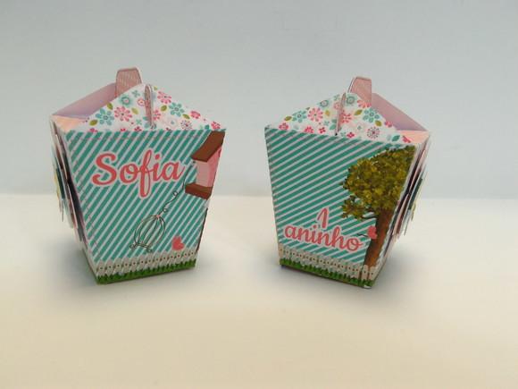 Caixa Sushi com Alça Jardim