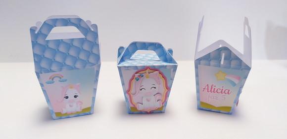 Caixa Unicórnio Sushi com Alça
