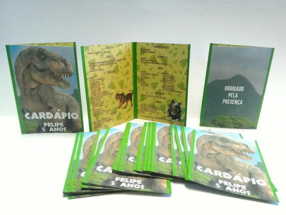 Cardápio Dinossauro
