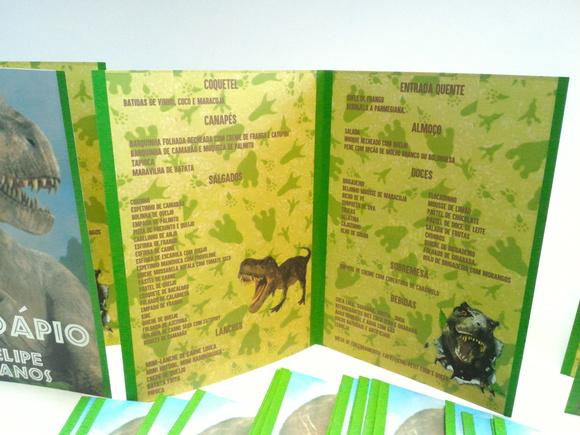 Cardápio Dinossauro