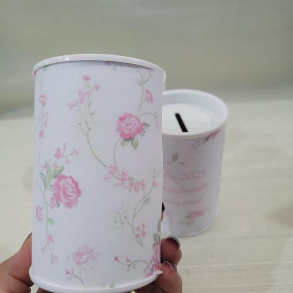 Cofrinho Floral - Lembrança Maternidade