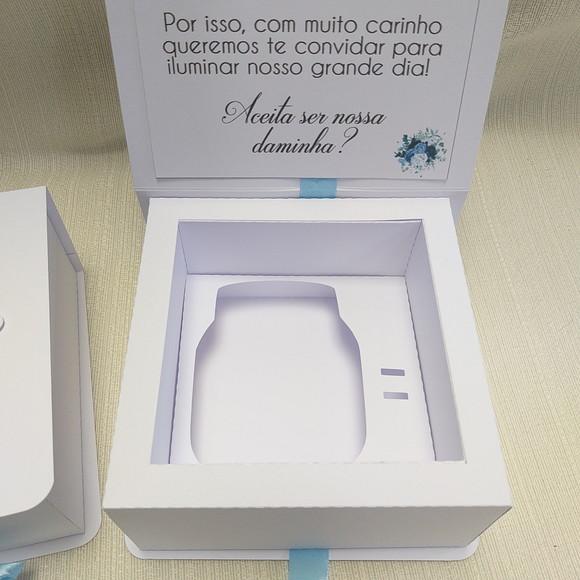Convite Caixa Nutella - Convite Daminha, Pajem ou Padrinhos