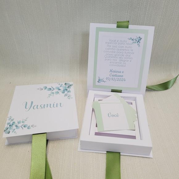 Convite Daminha , Pajem ou Florista Casamento Verde Menta