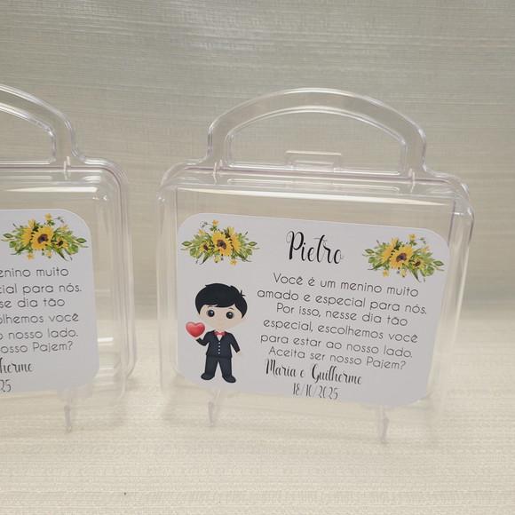Convite Daminha, Pajem, Florista Casamento - Maletinha