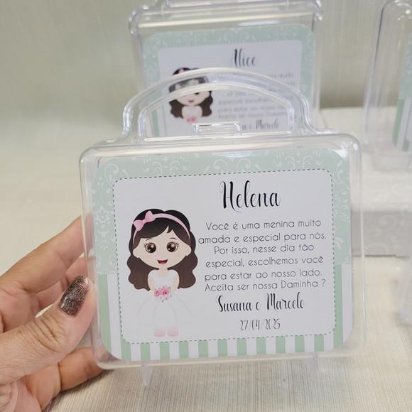 Convite Daminha, Pajem, Florista Casamento - Maletinha