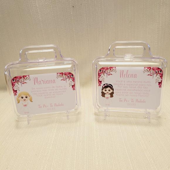 Convite Daminha, Pajem, Florista Casamento - Maletinha