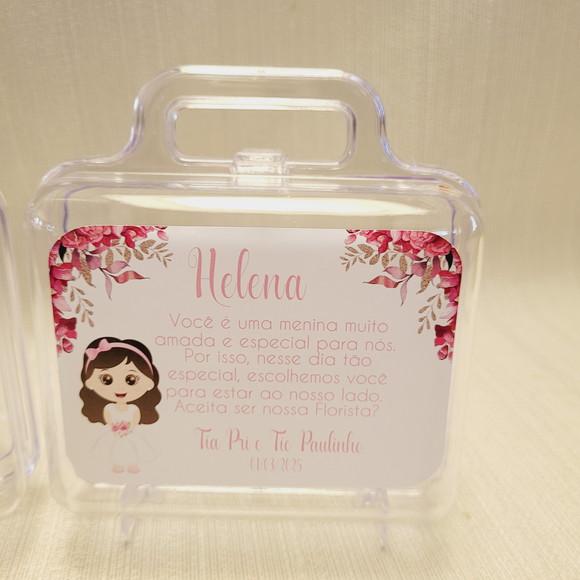Convite Daminha, Pajem, Florista Casamento - Maletinha