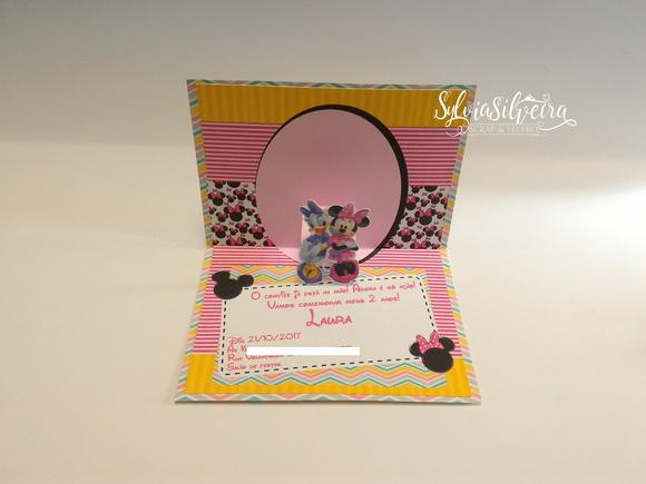 Convite Minnie Pop Up