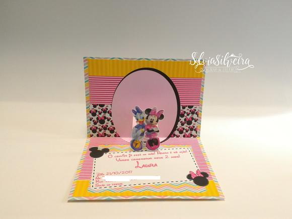 Convite Minnie Pop Up