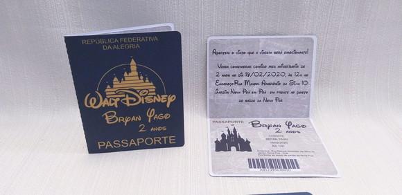 Convite Passaporte Infantil