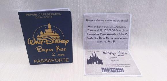 Convite Passaporte Infantil