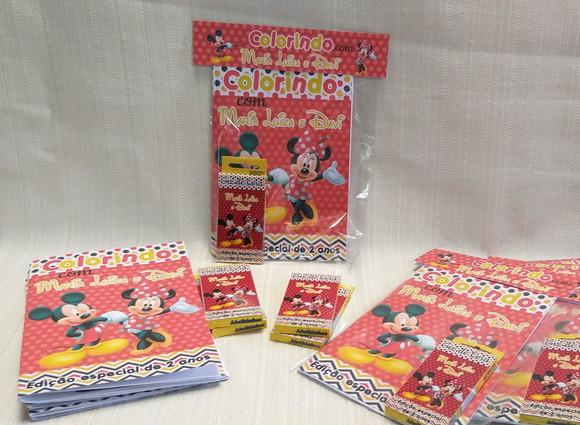 Kit Colorir Mickey e Minnie