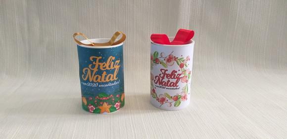 Lata Natal Aquarela Lembrancinha