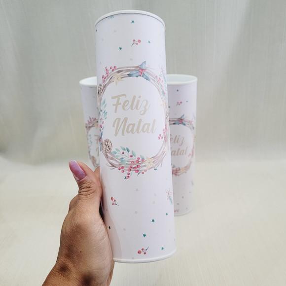 Lata Natal Lembrancinha - 20 cm Altura