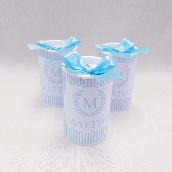 Lembrancinha Maternidade Azul Claro - Tubolata 9,5x6cm
