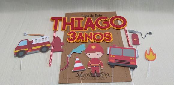 Topo Bolo Bombeiro