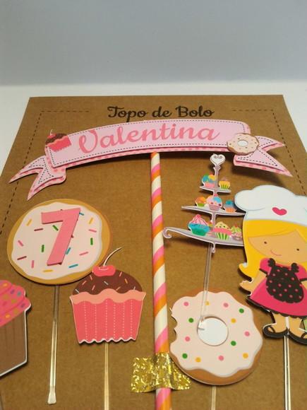Topo Bolo Confeitaria