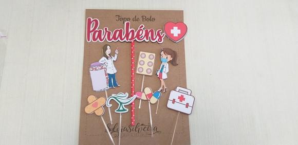 Topo Bolo Enfermeira