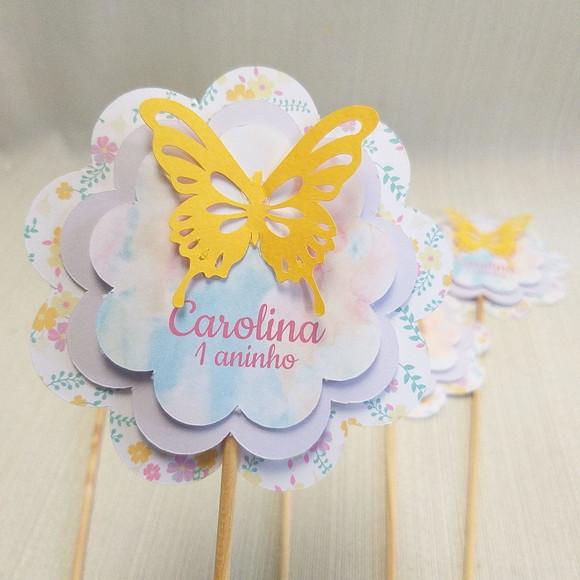 Topper Centro de Mesa Borboleta