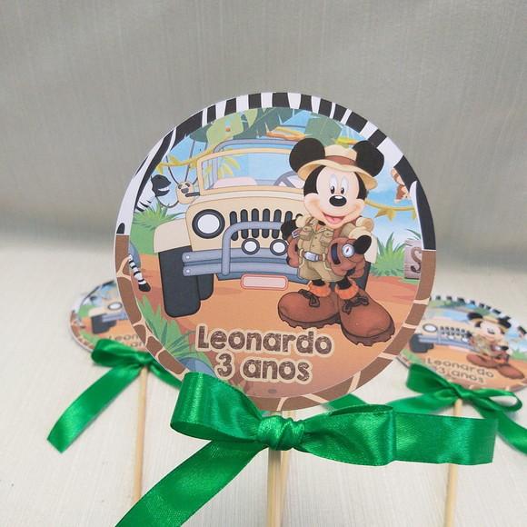 Topper Centro de Mesa Mickey Safari