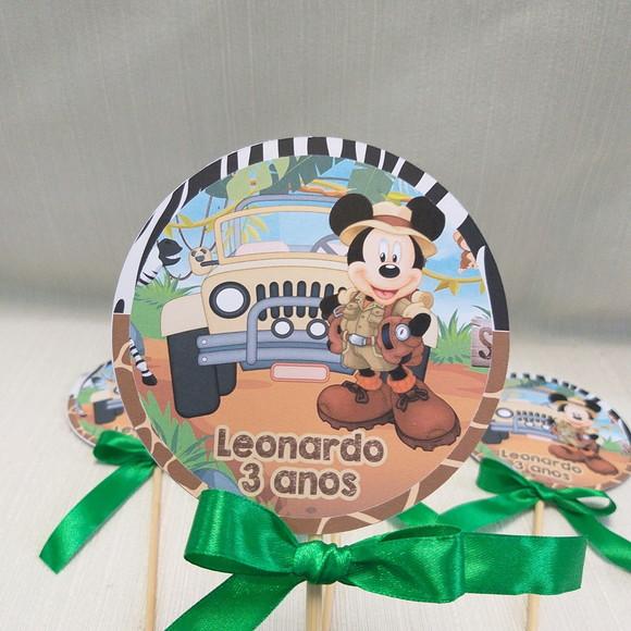 Topper Centro de Mesa Mickey Safari